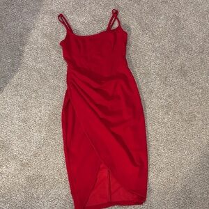 SHEIN Striking Red Mini Dress